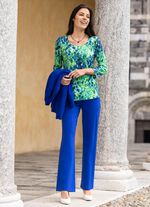 Jerseyhose mit ausgestellter Fu&szlig;weite 