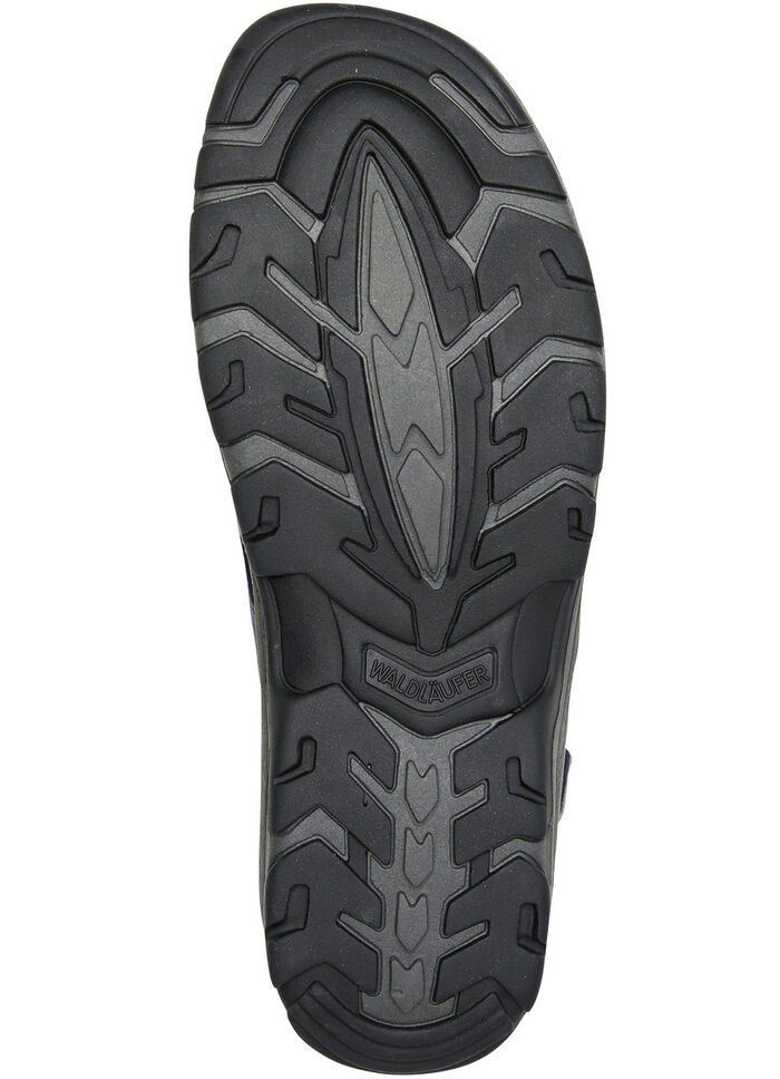 Waldl&auml;ufer, sportliche Damen-Sandalen, Weite H, mit herausnehmbarem Fu&szlig;bett JEANS-HELLGRAU