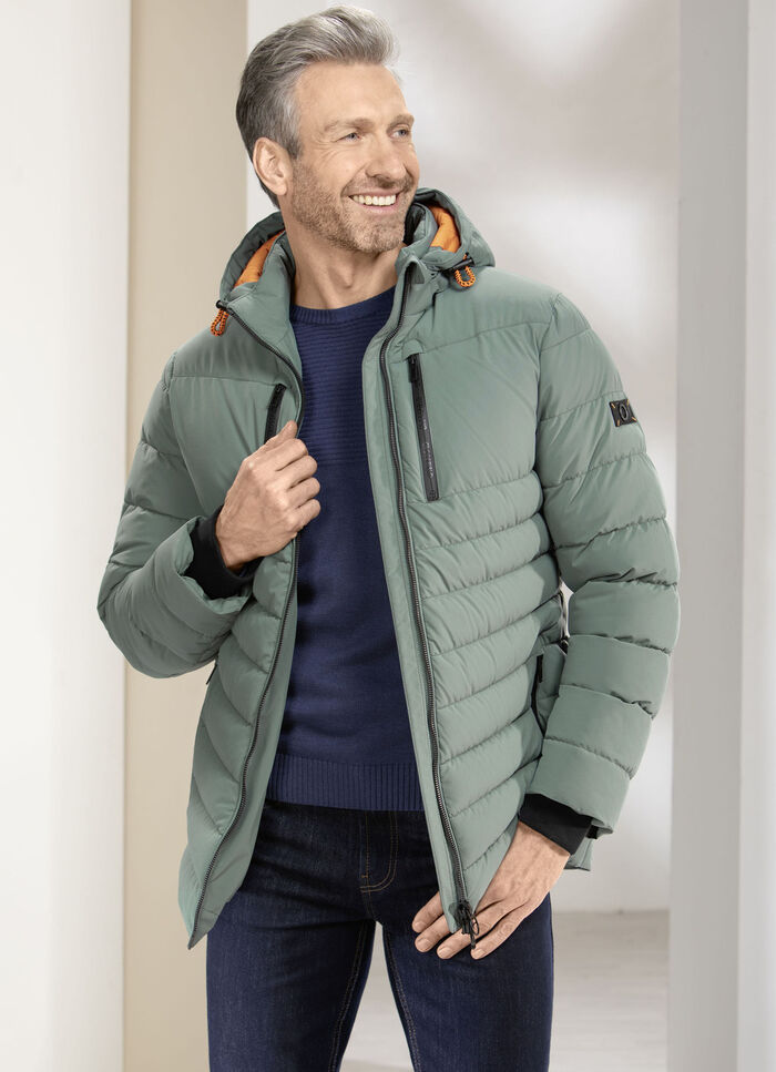 Steppjacke mit abtrennbarer Kapuze 