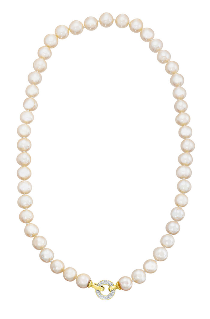 Halskette mit S&uuml;&szlig;wasser-Zuchtperlen 
