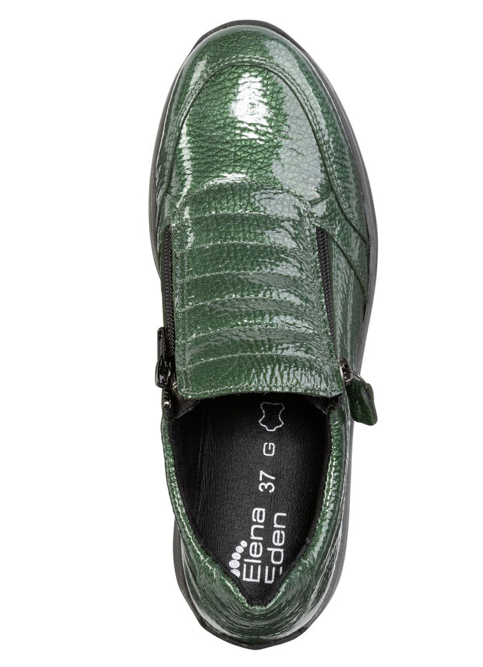 ELENA EDEN Slipper aus Lackleder GRÜN