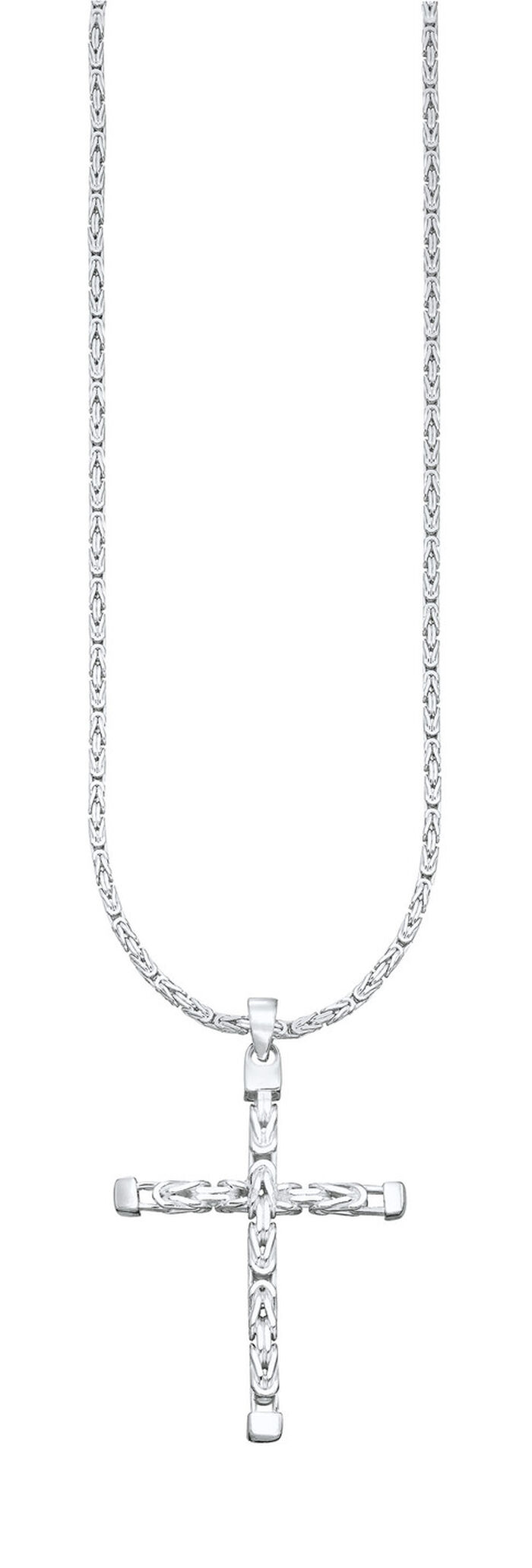 Markanter Kreuz-Anh&auml;nger mit K&ouml;nigskette 