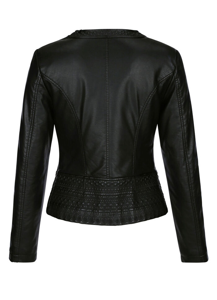 Blazer mit toniger Stickerei 