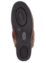 ELENA EDEN Pantoffel mit echtem Lammfellfutter BORDEAUX-BRAUN