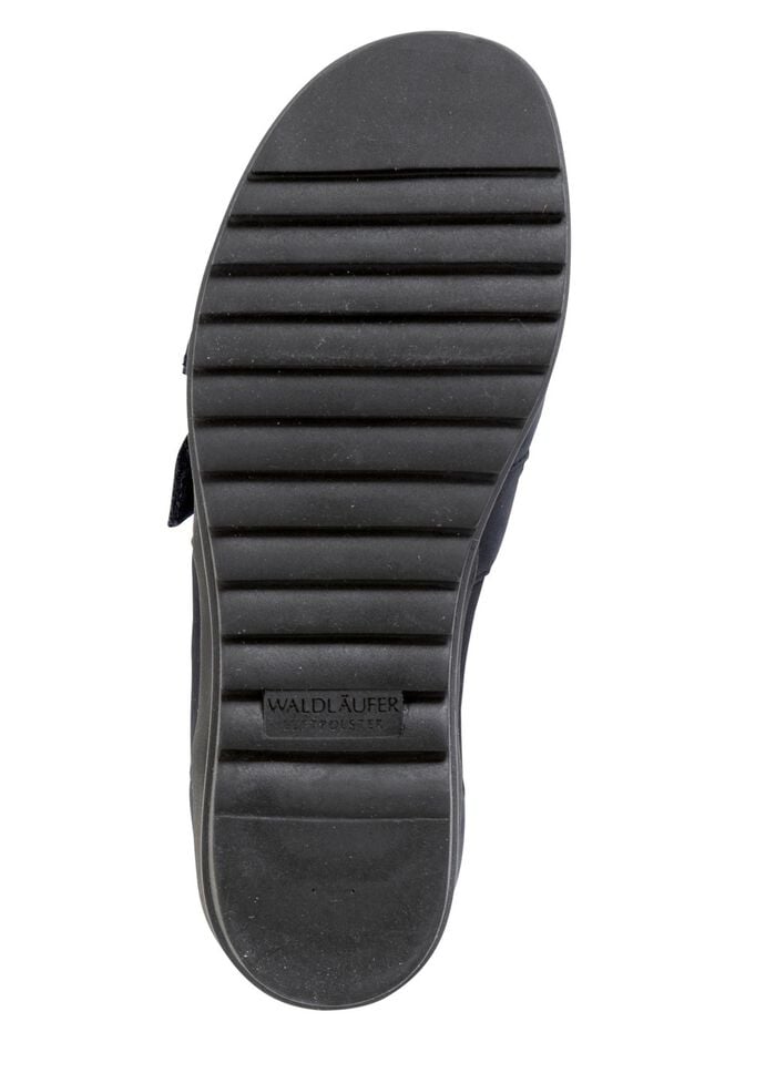 Waldl&auml;ufer, bequeme Damen-Sandalen, Weite H, mit herausnehmbarem Fu&szlig;bett MARINE