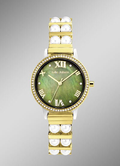 Julie Julsen Quartz- Damenuhr mit Perlmutt 