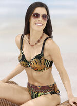 Bikini mit Bügel, schalenlos, seitlich raffbar 