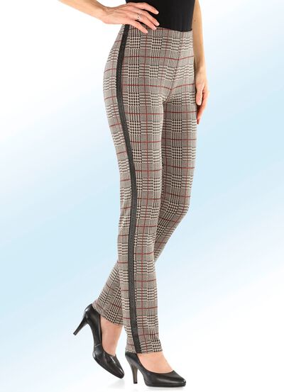 Hose in angesagter Karo-Dessinierung 