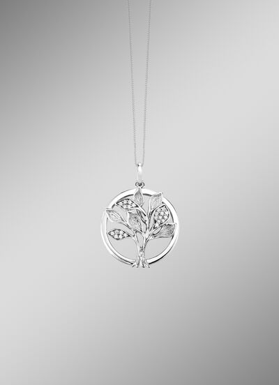 Baum-Anh&auml;nger in Bicolor mit synth. Zirkonia 