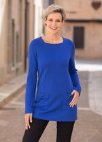 Sweatshirt mit Karre&eacute;ausschnitt 