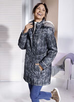 Longjacke mit abnehmbarer Kapuze 