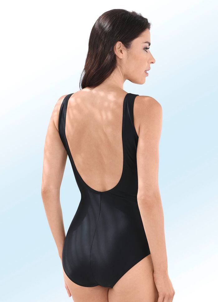 Pacific Fashion Badeanzug mit platziertem Druckdessin und Halbkorsage 