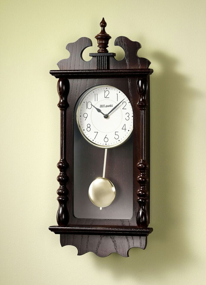 Wanduhr arabischen Ziffern NUSSBAUM