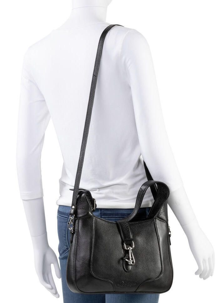 Laurina Tasche aus genarbtem Nappaleder SCHWARZ