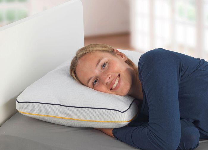 Kopfkissen mit Gelschaumflocken-F&uuml;llung 