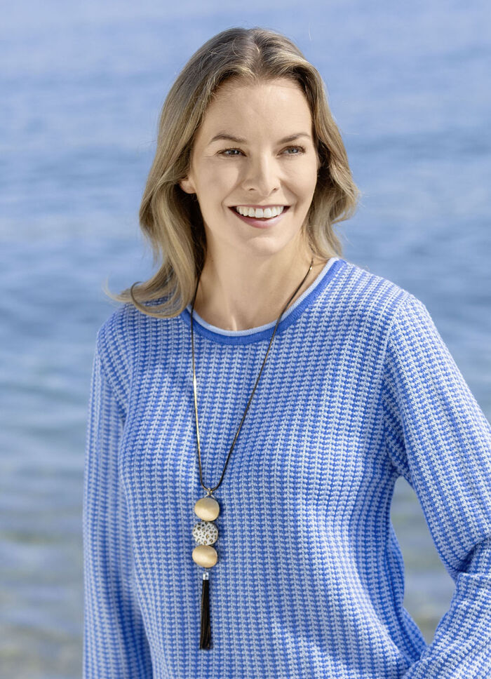 Schlangenkette mit drei großen Schmuckelementen 