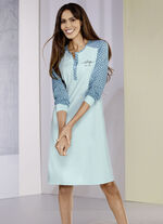 Zweierpack Nachthemden, mit Knopfleiste und B&uuml;ndchenabschl&uuml;ssen 