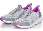 Rieker Sneaker mit elastischer Zierschn&uuml;rung GRAU-PINK