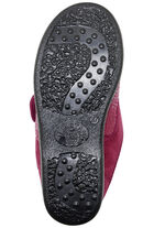 Pantoffel aus Elastik und Veloursmaterial BORDEAUX