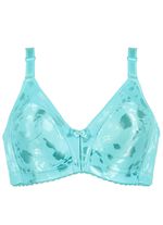 Naturana Minimizer-BH mit dezent gl&auml;nzendem Floraldruck AQUA