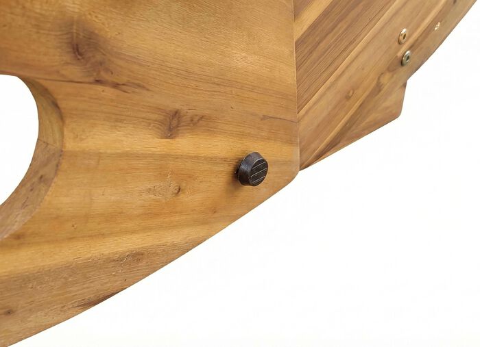 Doppel-Schaukelliege aus Akazienholz 