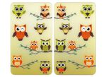 WENKO Herdabdeckplatten Eulen, 2er-Set 