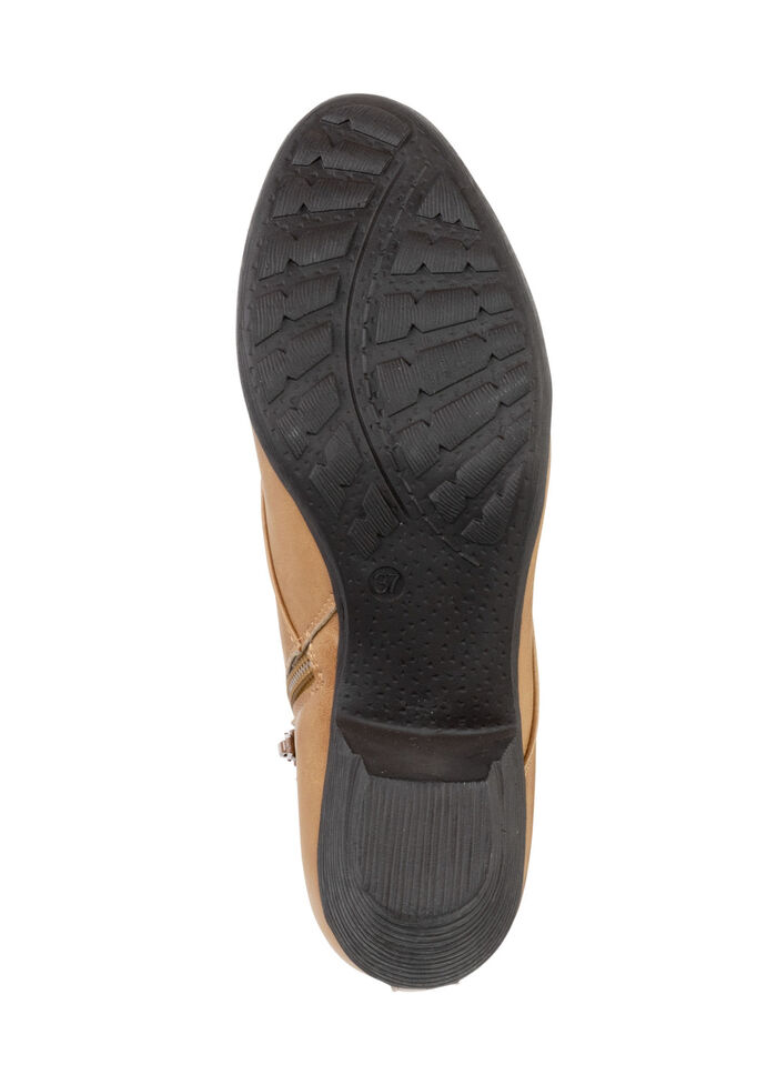 Andrea Conti Schnür-Stiefelette aus Synthetik COGNAC