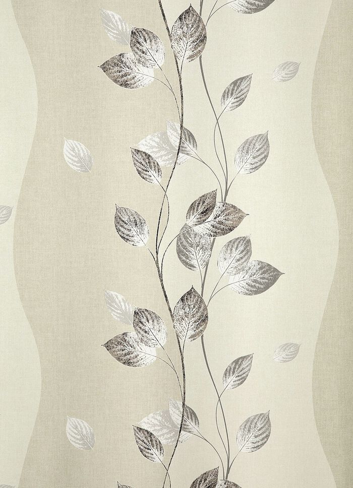 &Uuml;bergardine aus Satin mit Universalschienenband BEIGE