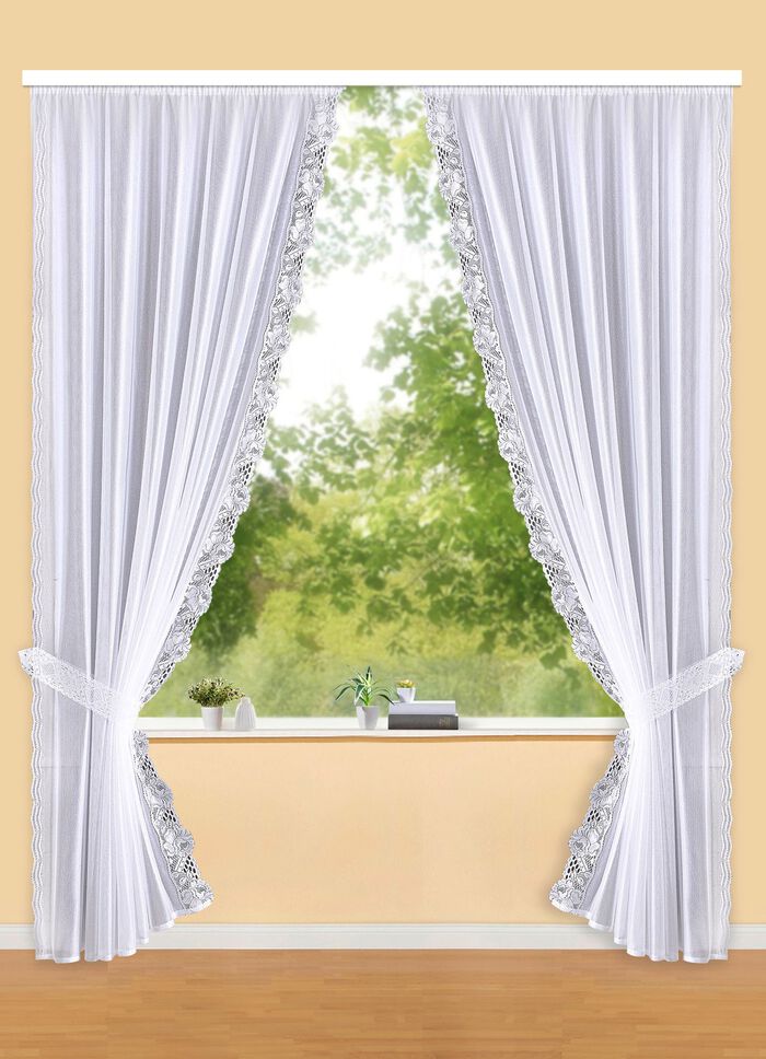 Raffgardinen-Garnitur mit Automatikfaltenband 