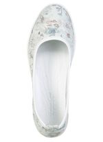 Andrea Conti, schicke Damen-Ballerinas, Weite G, mit herausnehmbarem Fu&szlig;bett ECRU-BUNT