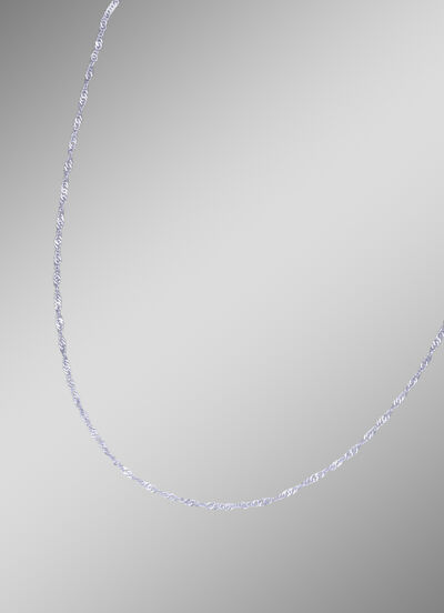 Singapurkette aus Weißgold 