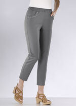 Jeans in 7/8-Länge MITTELGRAU