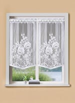 Fenster- und Türbehang mit Stangendurchzug WEISS