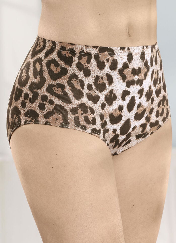 brio lingerie Viererpack Slips mit Raubtierdessin 