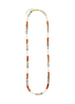 Halskette: Mystische Schönheit in Multi Mondstein 