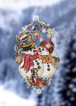 Fensterbild mit Saughaken 