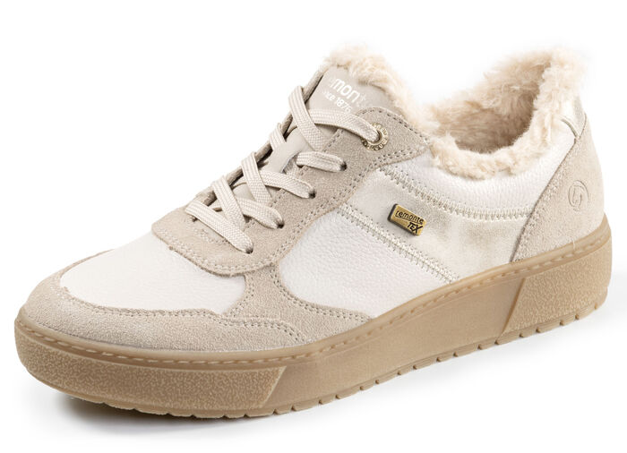 Remonte, bequeme Damen-Sneaker, Winterschuhe, Weite G, mit herausnehmbarem Fußbett BEIGE