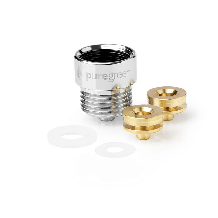 Wasserspar-Duschkopf und Wassersparer 