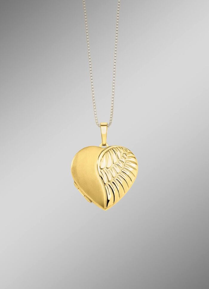 Herzliches Medaillon in Silber 925/- fein 