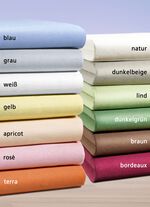 irisette Mako-Jersey-Spannbetttuch WEISS