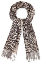 Schal mit trendigem Raubtierfell-Dessin 