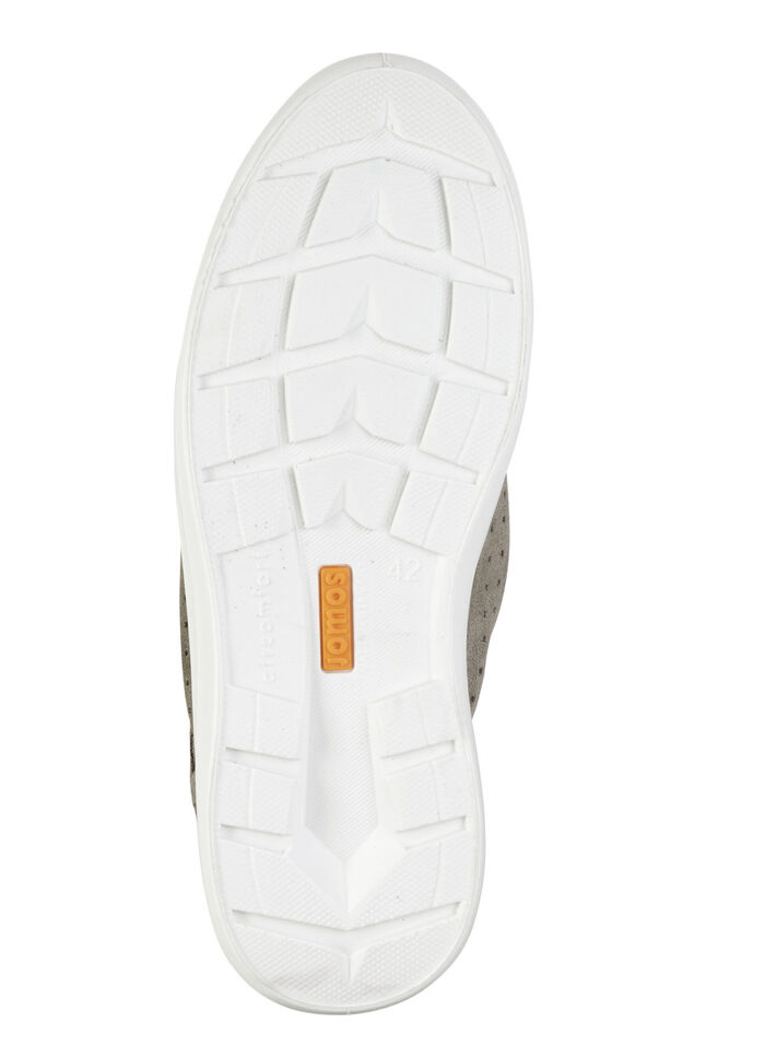 Schn&uuml;rschuh aus weichem Veloursleder KHAKI