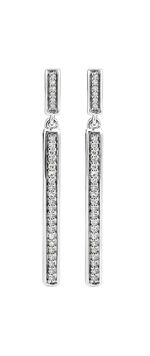 Schicke Ohrstecker mit 54 Diamanten 