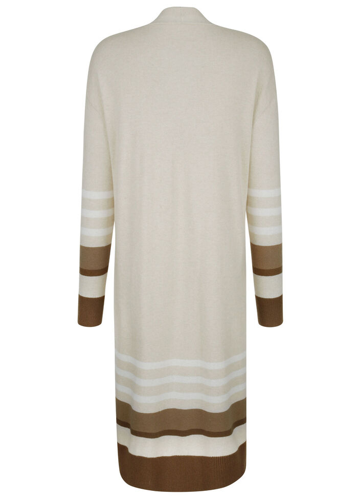 Long-Strickjacke mit Kaschmir 