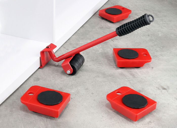 Möbel-Heber und 4 Transport-Rollen 