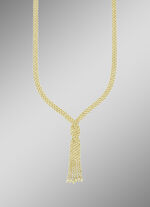 In interessantem Design: 3-reihige Kordelkette 