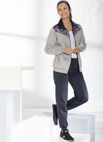 Freitzeitanzug mit elastischen Beinabschl&uuml;ssen 