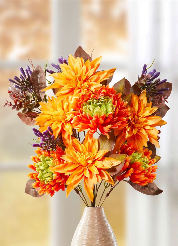 Herbstlicher Dahlien-Chrysanthemen-Strau&szlig; 