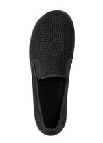 Leichte Herren-Hausschuhe, mit Gummizug SCHWARZ