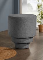 Hockerset, 3-teilig, mit angenehm flauschigem Stoff 